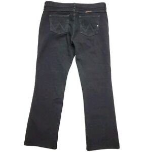 Wrangler Q-baby No Gap Waist Western Cowgirl Black Denim Jeans Women's 11/12x30
